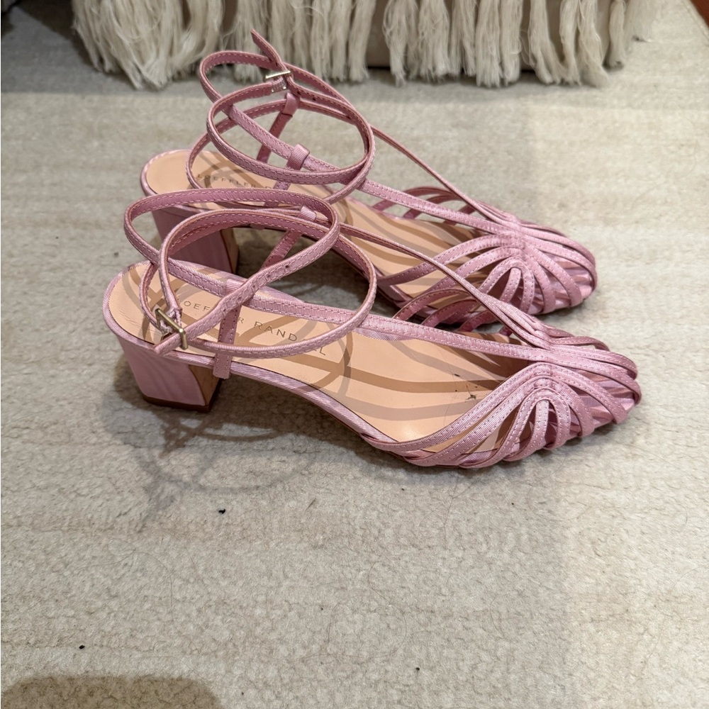 Loeffler Randall Pink Strappy Heels